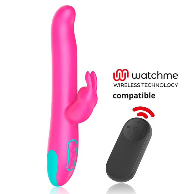 Happy Loky - Pluto Rabbit-Vibrator & Rotator + Watchme-Fernbedienung