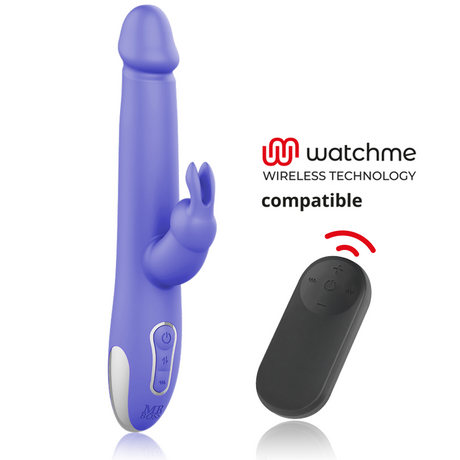 Vibrator Arturo & Rotator + Watchme-Fernbedienung 24 x 3,5 cm
