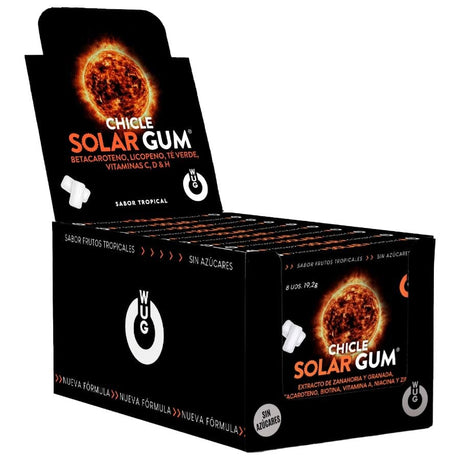 Wug Gum - Solar-Gummi-Sonnenbräuner | Display 12 x 8 Einheiten