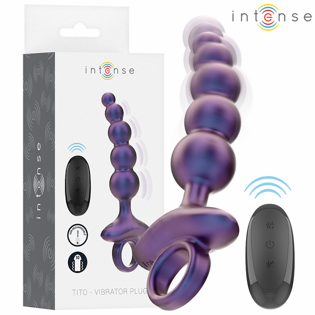 Intense - Tito Vibrierender Analstecker Modell 3 mit Fernbedienung