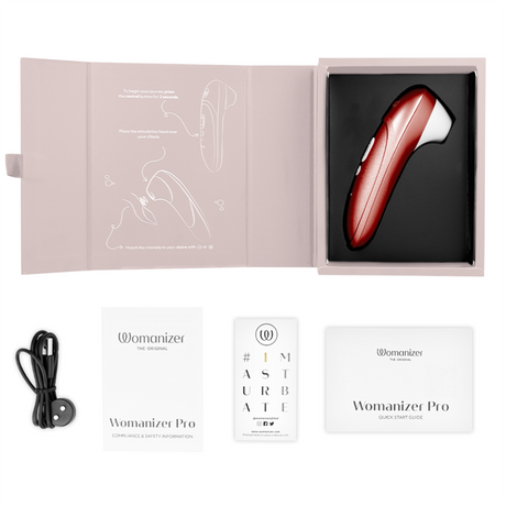 Womanizer - Pro Vibrant Klitoralstimulator Burgunder