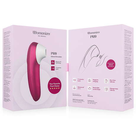 Womanizer - Pro Vibrant Klitoralstimulator Pink