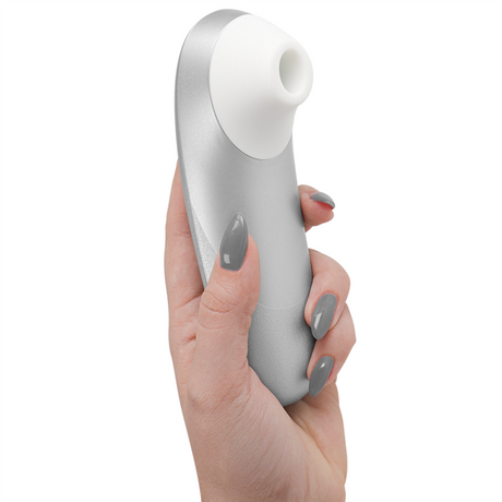 Womanizer - Pro Vibrant Klitoralstimulator Silbergrau
