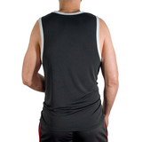 MACHO - CMV004 Schwarzes Sport-T-Shirt L/XL