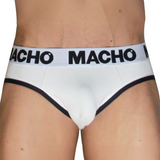 MACHO - MCH006 KLASSISCHES UNTERBLÄTTER WEISS + SCHWARZ XL