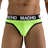 MACHO - MTG001 FLUORESZIERENDER GELBER STRINGTANGA, GRÖSSE M