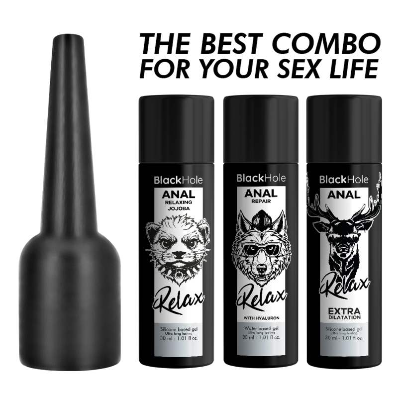 Black Hole - Analgleitmittelapplikator, Grösse S, 30 ml