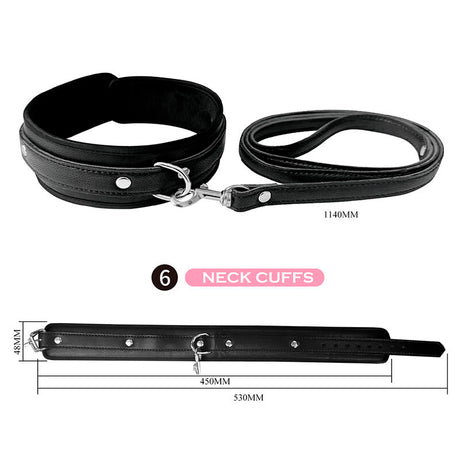 Fesselset Pretty Love BDSM 8-teilig Schwarz