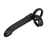 PRETTY LOVE - MERRITT ANALVIBRATOR MIT RING UND VIBRATIONSFUNKTION, SCHWARZ