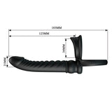 PRETTY LOVE - MERRITT ANALVIBRATOR MIT RING UND VIBRATIONSFUNKTION, SCHWARZ