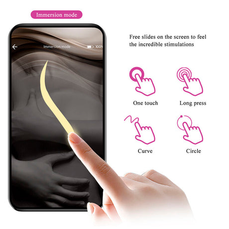 Klay Stoß-Ei-Vibrator mit App-Steuerung Lila