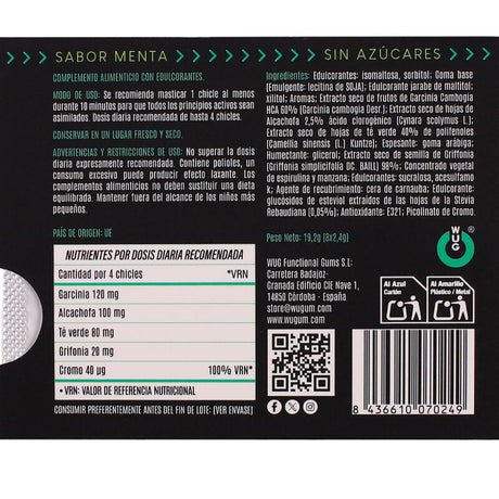 WUG Diet – Appetitkontrolle und Reduzierung von Zwischenmahlzeiten, Blisterpackung mit 8 Einheiten