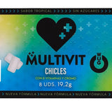 Wug Multivit – Funktionelles Multivitamin – Kaugummi mit Tropischem Geschmack, 8 Stück Pro Blisterpackung
