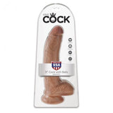 KING COCK - REALISTISCHER DILDO MIT HODEN 22,8 CM