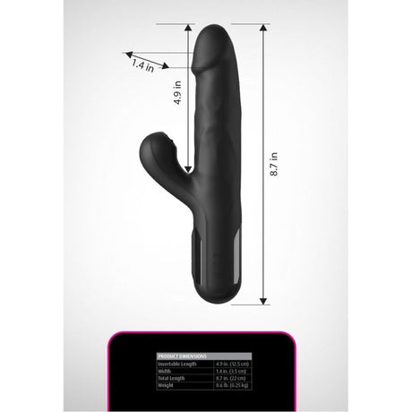FETISH FANTASY SERIES - SONIX SILIKON-THRUSTER-HASE-VIBRATOR SCHWARZ