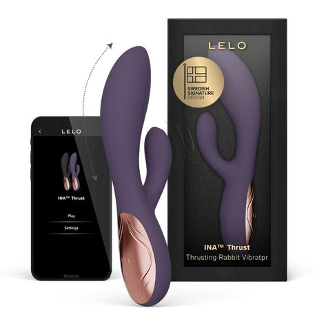 Vibrator Ina Thrust Rabbit mit Stoßfunktion Lila
