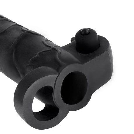 Penishülle Vibrierende Real Feel 2 Verlängerung Schwarz 33 cm.3