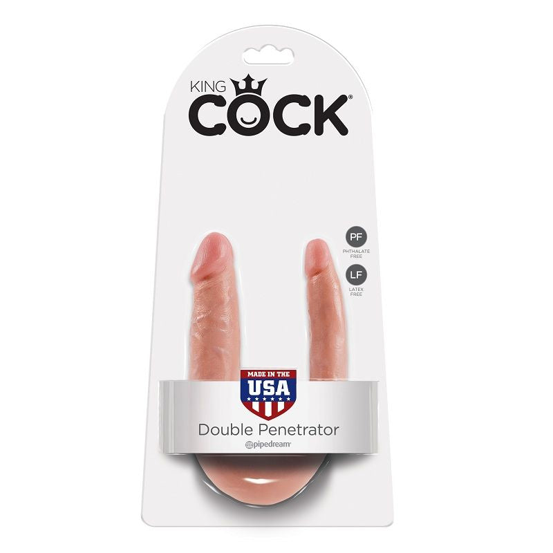 King Cock - Doppelpenetrationsdildo 12.7 cm Natürlich
