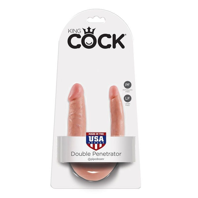 King Cock - Doppelpenetrationsdildo 12.7 cm Natürlich