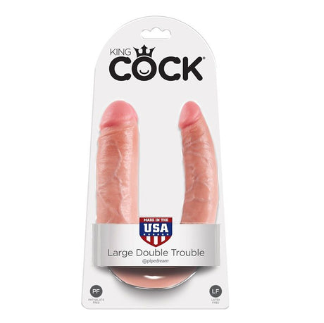 Doppeldildo Doppelpenetrationsdildo Natürlich 17,8 cm