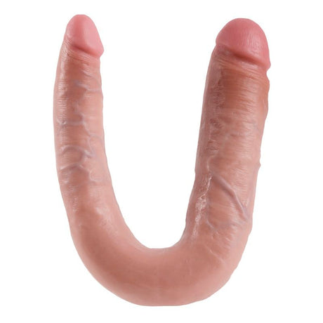 Doppeldildo Doppelpenetrationsdildo Natürlich 17,8 cm.4