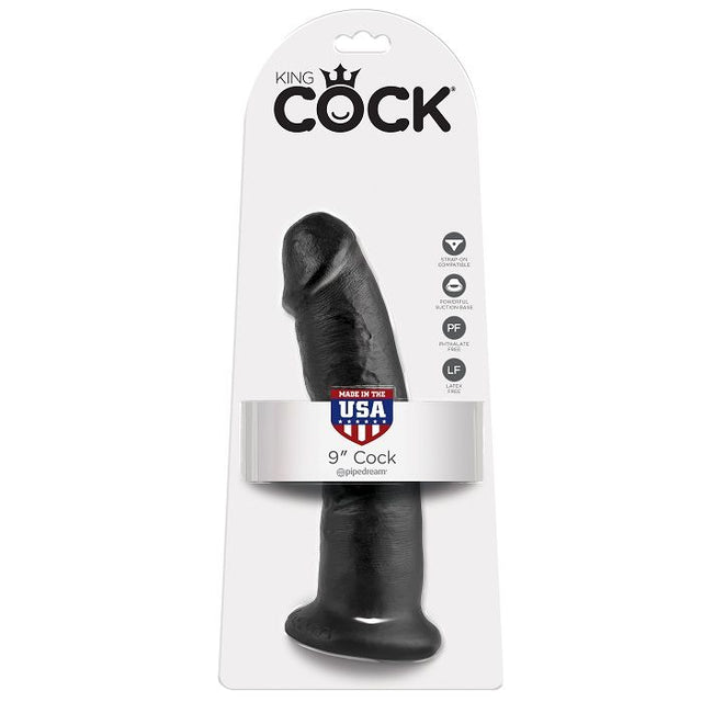 King Cock - 9 Dildo Schwarz 22.9 cm