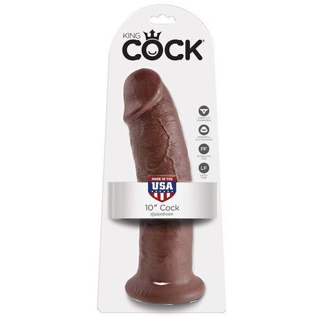 King Cock - 10 Dildo Braun 25.4 cm