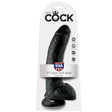 Dildo Schwarz mit Hoden 22,9 cm