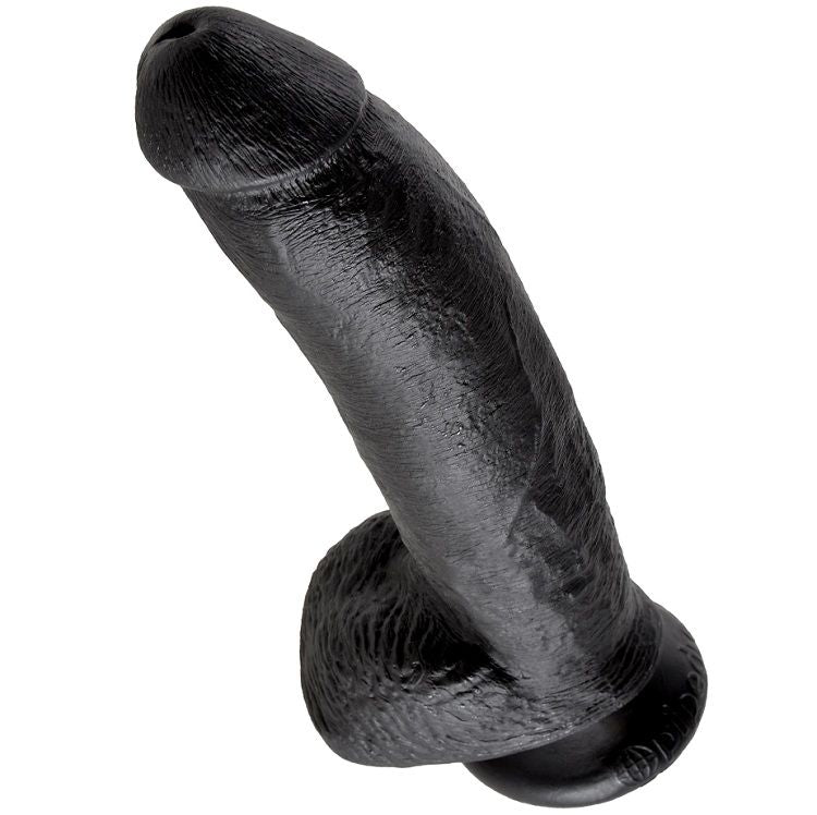 King Cock - 9 Dildo Schwarz mit Eier 22.9 cm
