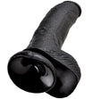 Realistischer Dildo King Cock mit Hoden Schwarz 22,9 cm
