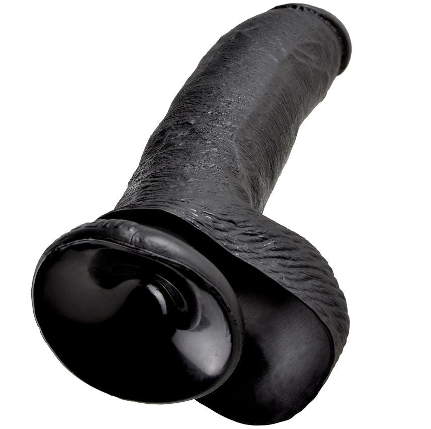 King Cock - 9 Dildo Schwarz mit Eier 22.9 cm
