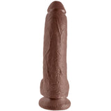 King Cock - 9 Dildo Braun mit Eier 22.9 cm