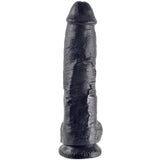 King Cock - 10 Dildo Schwarz mit Eier 25.4 cm