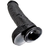 King Cock - 10 Dildo Schwarz mit Eier 25.4 cm