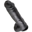 King Cock - 11 Dildo Schwarz mit Eier 28 cm