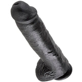 King Cock - 11 Dildo Schwarz mit Eier 28 cm