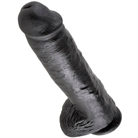 King Cock - 11 Dildo Schwarz mit Eier 28 cm