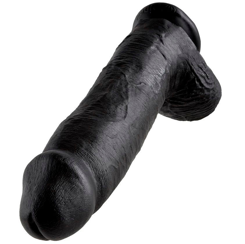 King Cock - 12 Dildo Schwarz mit Eier 30.48 cm