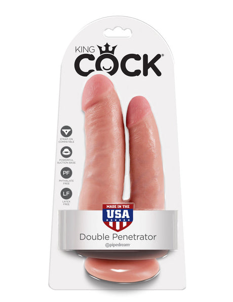 Realistischer Dildo Double Penetrator Fleisch Hautfarbe