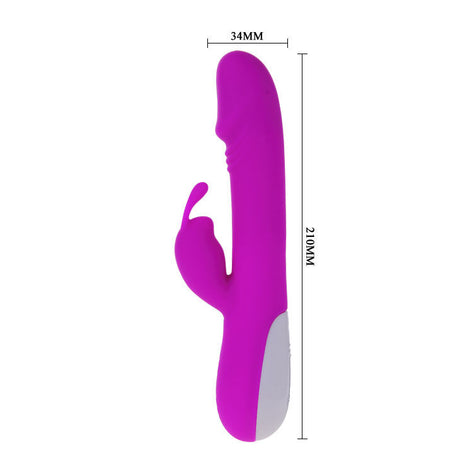 Rabbit-Vibrator Flirtation Robert mit Klitoris-Stimulator 21 x 3,4 cm.3