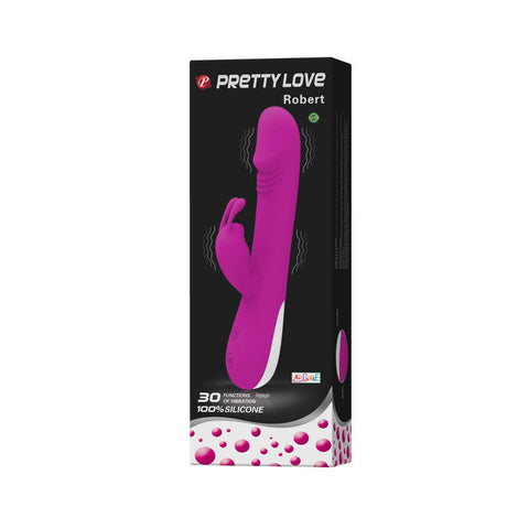 Rabbit-Vibrator Flirtation Robert mit Klitoris-Stimulator 21 x 3,4 cm.5