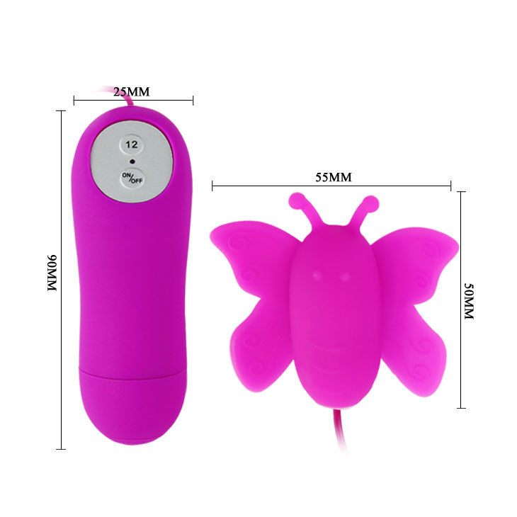 Baile - Love Eggs Butterfly Clitoris Stimulator 12 Geschwindigkeiten Lila Fernbedienung