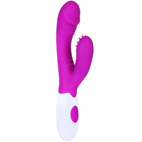 Rabbit-Vibrator Andre mit Rotorspitze und 7 Rhythmen Fuchsia 20,5 x 3 cm