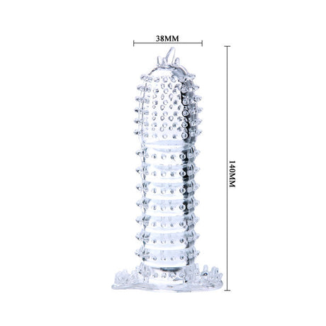 Baile - Penishülle mit Transparenten Reizpunkten 14 cm
