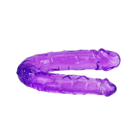 Doppeldildo in Flieder Flexibler Gelee 29 x 3,5 cm.1