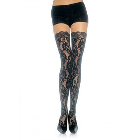Leg Avenue - Floral Spitzenstrümpfe