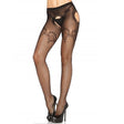 Leg Avenue - Hösche aus Elegantem, Schwarzem, Besticktem Netz