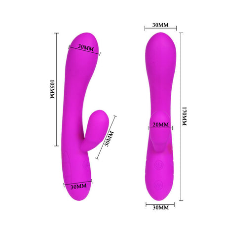 Rabbit-Vibrator Smart Victor mit Klitoristimulator 17 x 3 cm.4