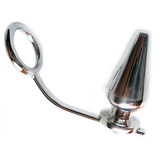Metal Hard - Stahlring mit Analplug, 45 x 50 mm