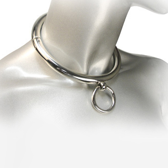 Metal Hard - BDSM-Halskette mit Ring 10 cm